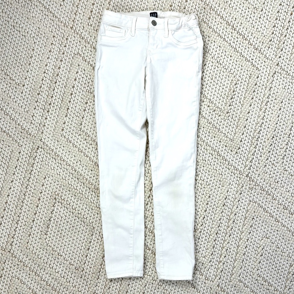 GAP GIRLS White Skinny Jeans
